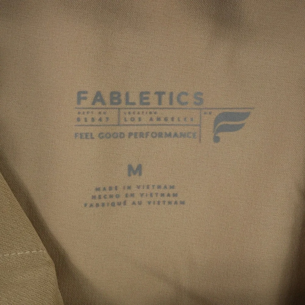 Fabletics All-Shift Scrub Jogger Mens M Beige Cargo Elastic‎ Waist Stretch Medic